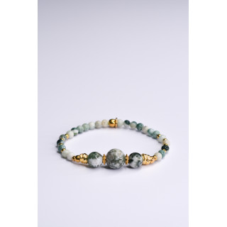 Bracelet EMY 3B Agate Arbre