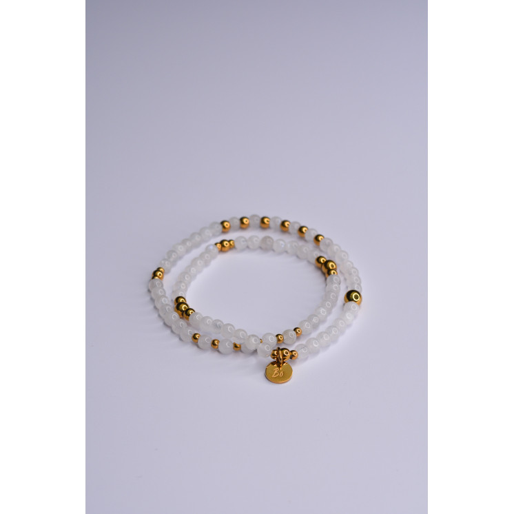 Bracelet LINA Double Pierre de Lune