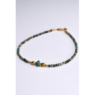 Collier AGATHE - Turquoise Africaine