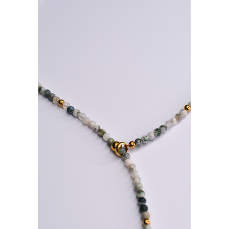 Collier ELO en Agate Arbre