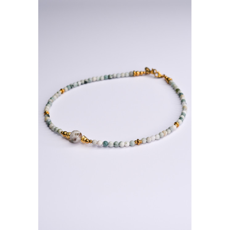 Collier EMY 1B Agate Arbre