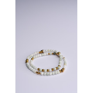 Bracelet LINA Double Jade de Birmanie