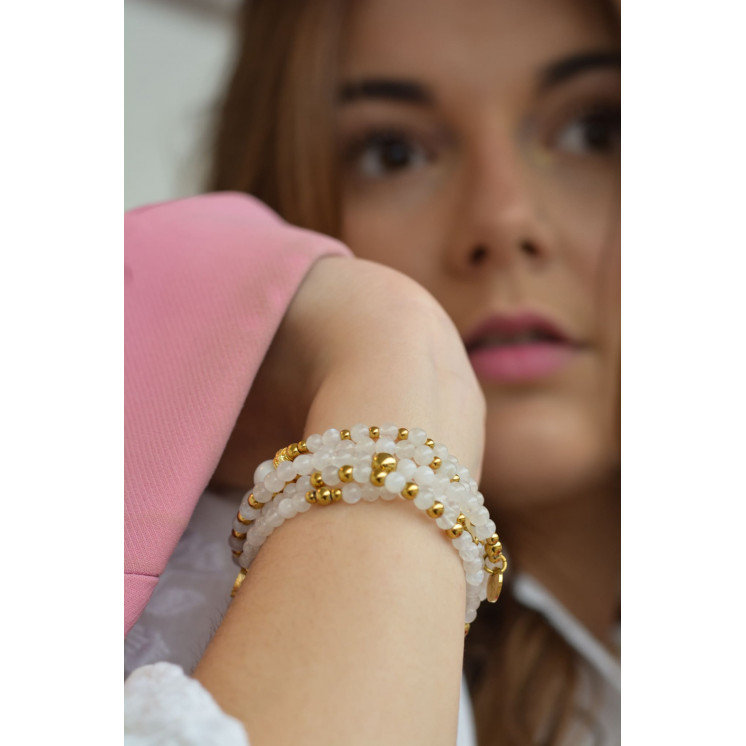 Bracelet LINA Double Pierre de Lune