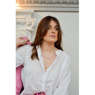 Collier GOUTTE - Opale Bleue