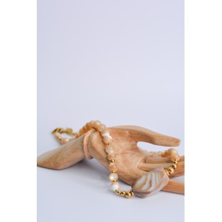 Collier AGATHE - Agate Marbré GM