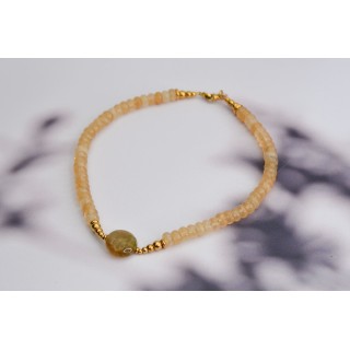 Collier ROSE - Aventurine verte