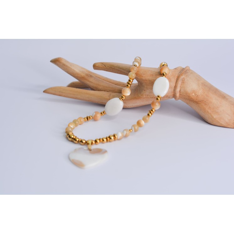 Collier AGATHE - Agate Marbré GM