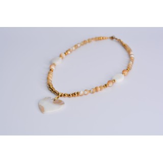 Collier AGATHE - Agate Marbré GM