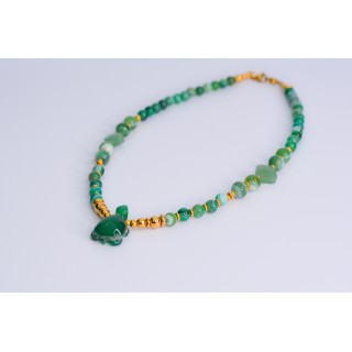 Collier LOU - Agate Verte