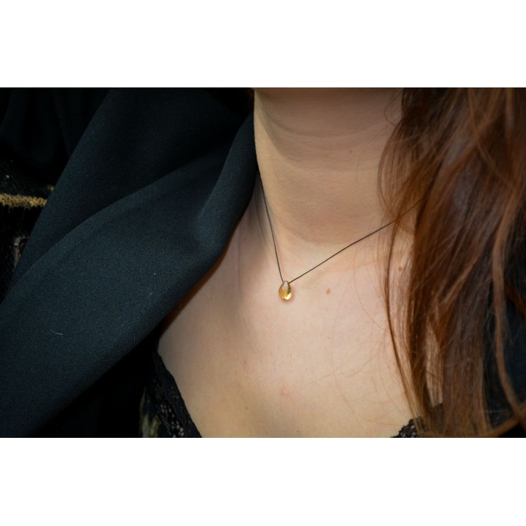 Collier GOUTTE - Citrine
