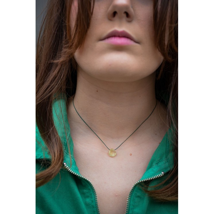 Collier GOUTTE - Prehnit