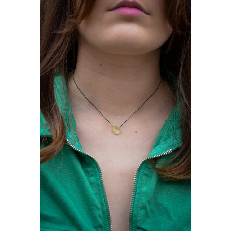 Collier GOUTTE - Prehnit