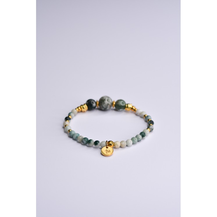Bracelet EMY 3B Agate Arbre | Pierre Ancrage Nature