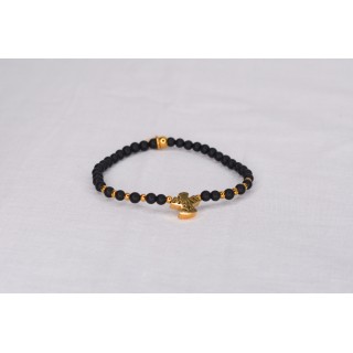 Bracelet LINA Simple - Motif : cactus - Agate orange