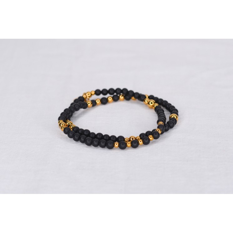 Bracelet LINA Simple - Motif : cactus - Agate orange