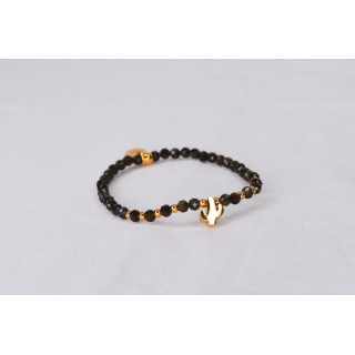 Bracelet LINA Simple - Motif : cactus - Agate orange