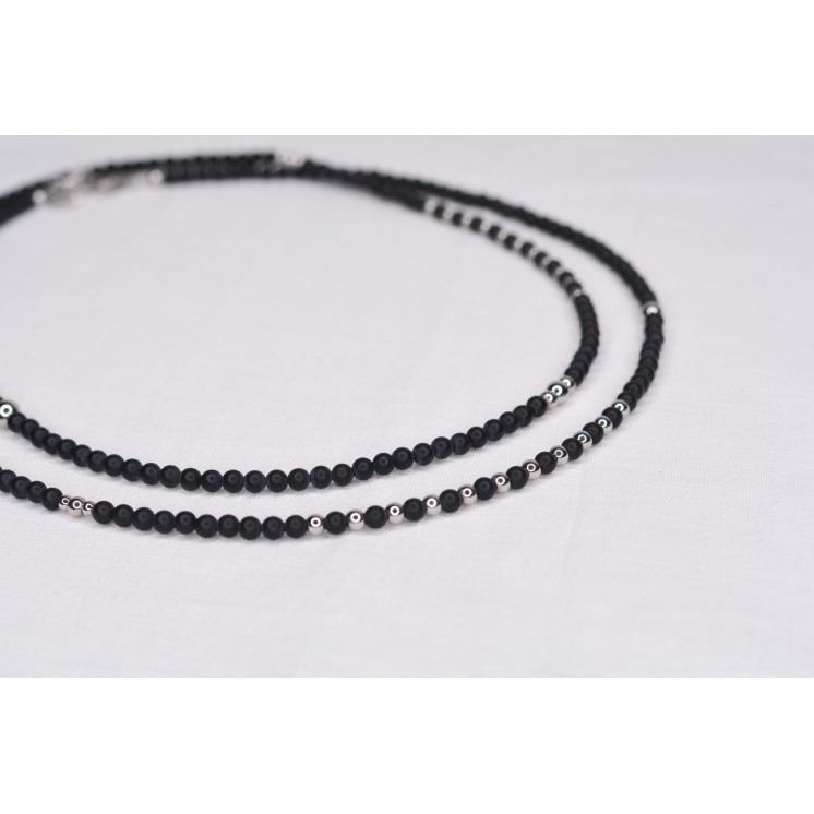 Collier LIV -  en Agate Orange