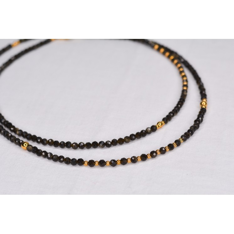 Collier LIV -  en Agate Orange