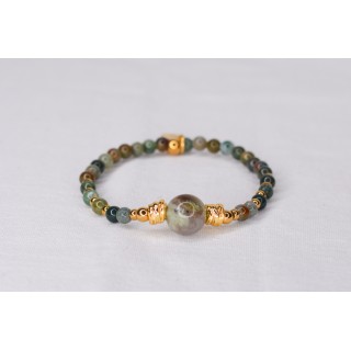 Bracelet EMY 1B Agate Indienne | Pierre Équilibre Sérénité