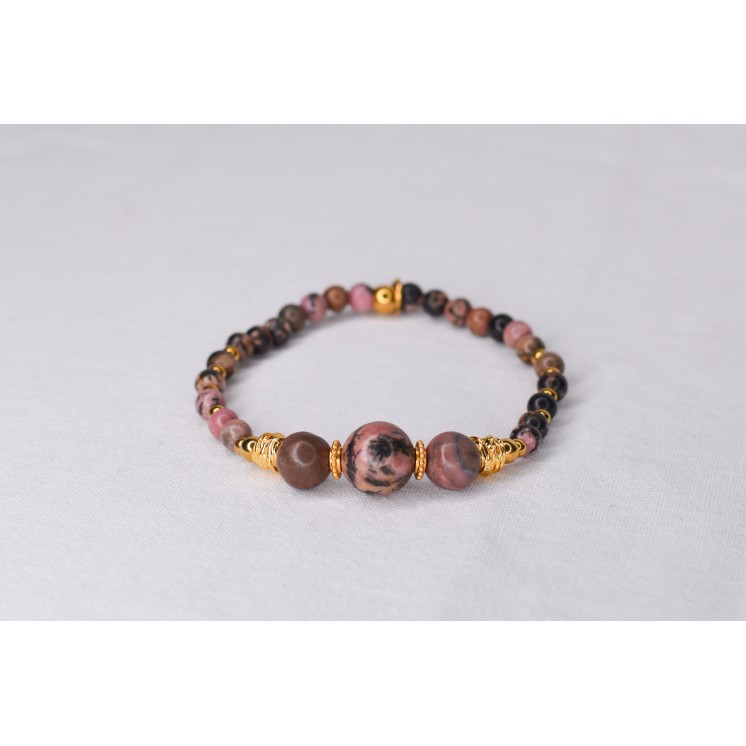Bracelet EMY 3B Rhodonite