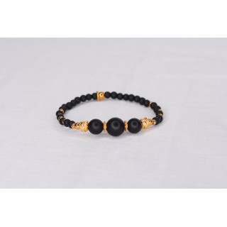 Bracelet EMY 3B Onyx Noir Mat
