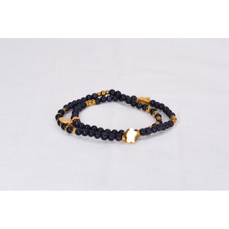 Bracelet LINA Simple - Motif : cactus - Agate orange