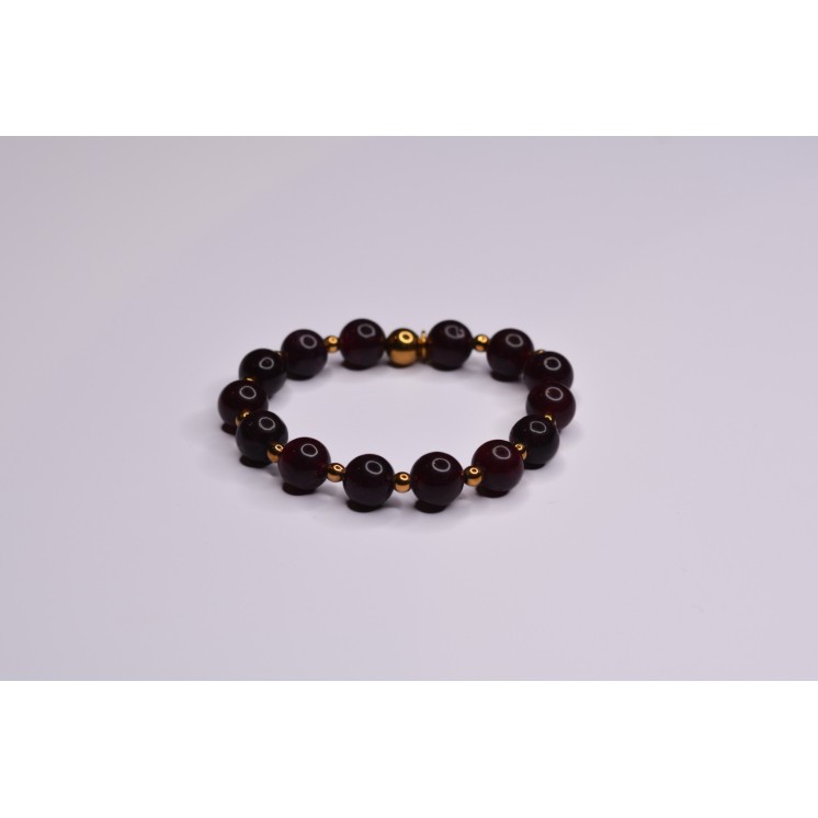 Bracelet LORI - Grenat - 10mm