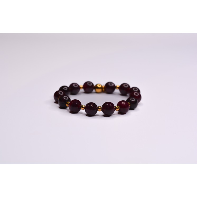 Bracelet LORI - Grenat - 10mm