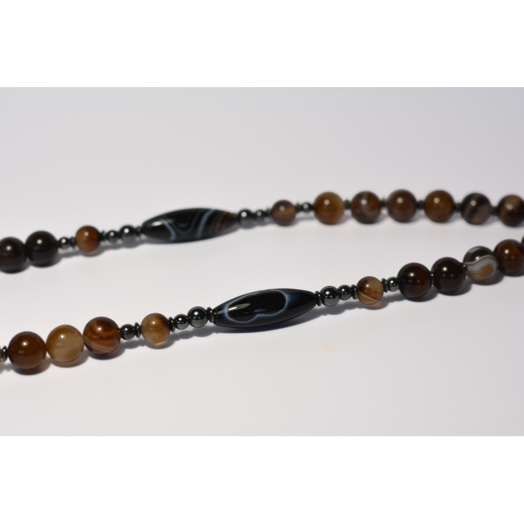 Collection Ethnique - VALOU AGATE MARRON