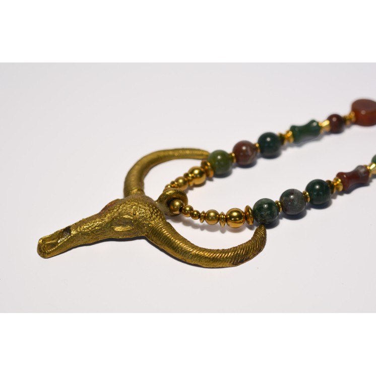 Collection Ethnique - TÊTE DE BUFFLE AGATE INDIENNE