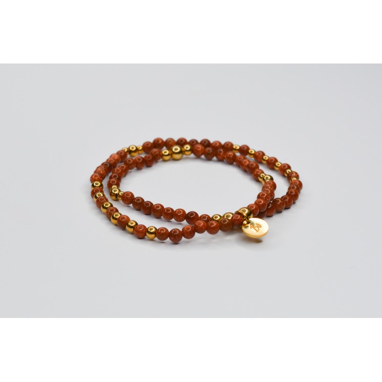 Bracelet LINA Double Sun Sandstone