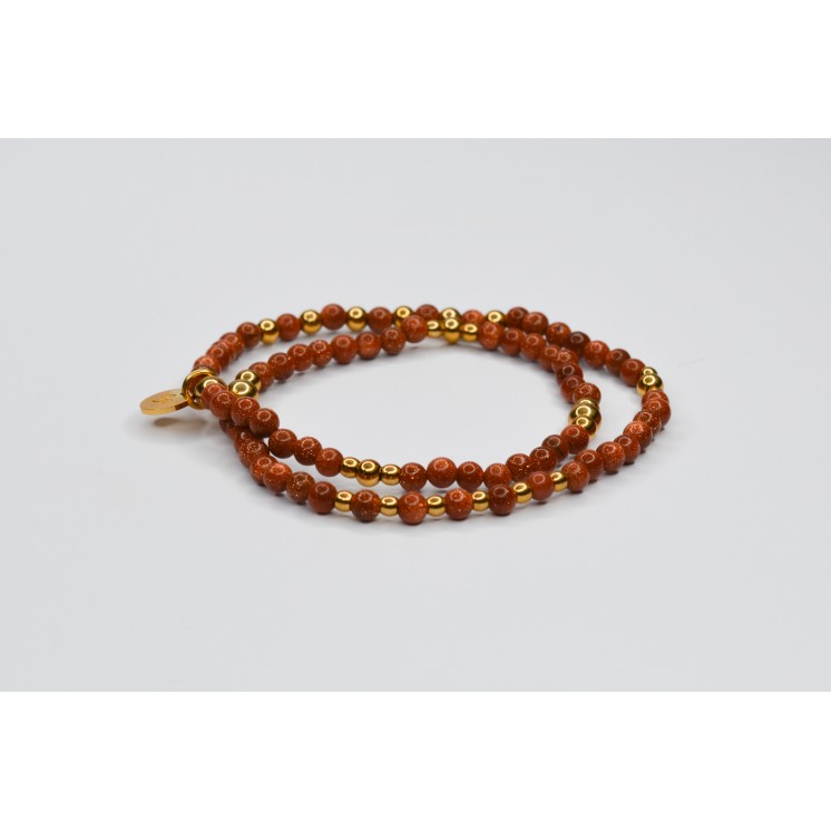 Bracelet LINA Double Sun Sandstone