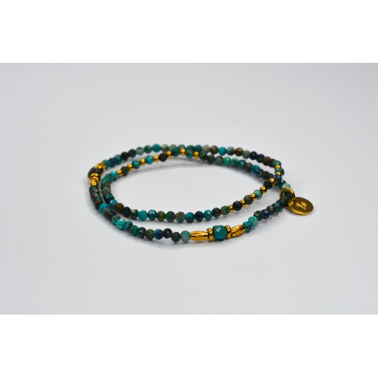 Bracelet ROSE Double Chrysocolle