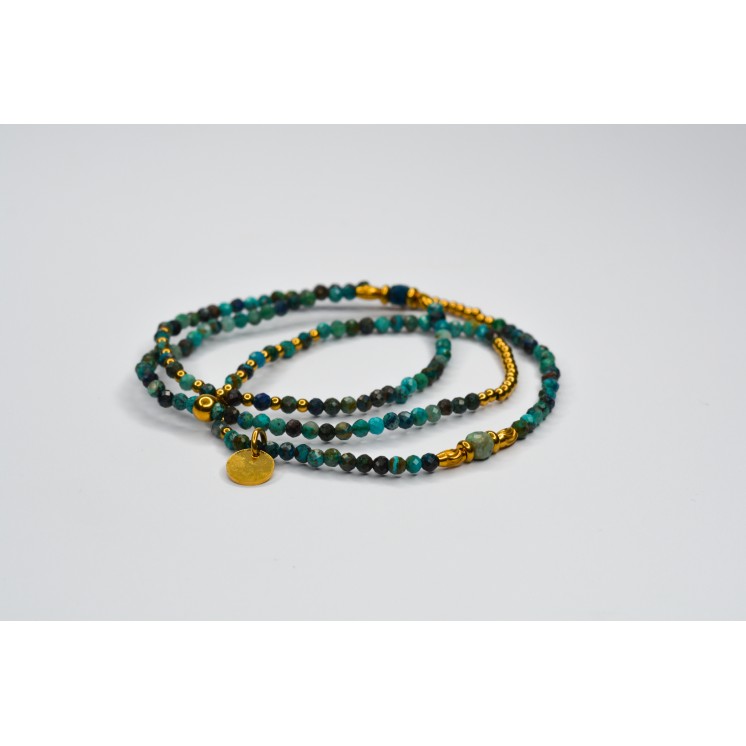 Bracelet ROSE Triple Chrysocolle
