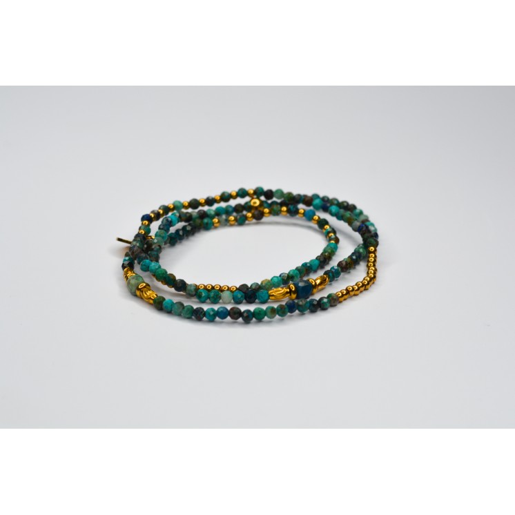 Bracelet ROSE Triple Chrysocolle
