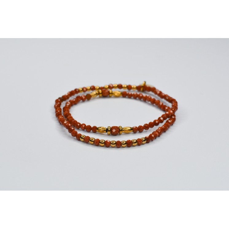 Bracelet Double ROSE en Sun Sandstone