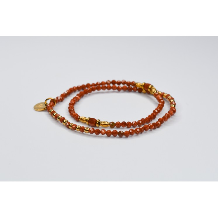 Bracelet Double ROSE en Sun Sandstone