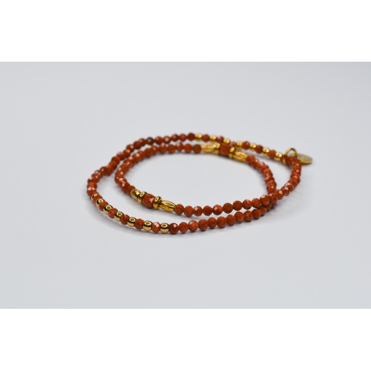 Bracelet Double ROSE en Sun Sandstone