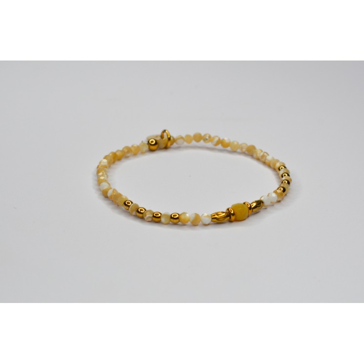 Bracelet ROSE Simple Perles de Coquillage