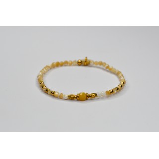 Bracelet ROSE Simple Perles de Coquillage