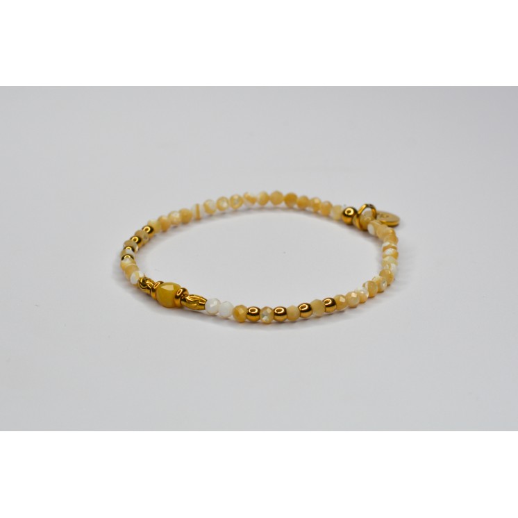 Bracelet ROSE Simple Perles de Coquillage