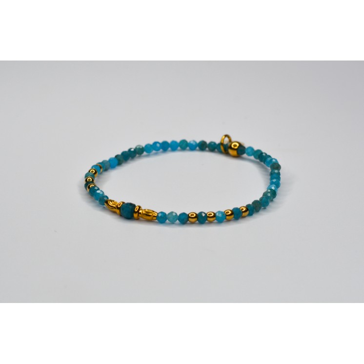 Bracelet ROSE Simple Apatite bleue