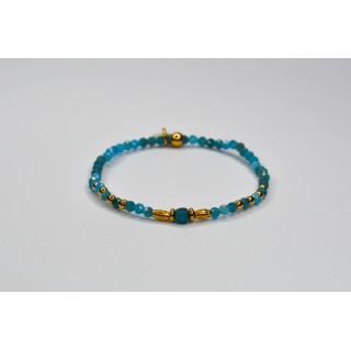 Bracelet ROSE Simple Apatite bleue