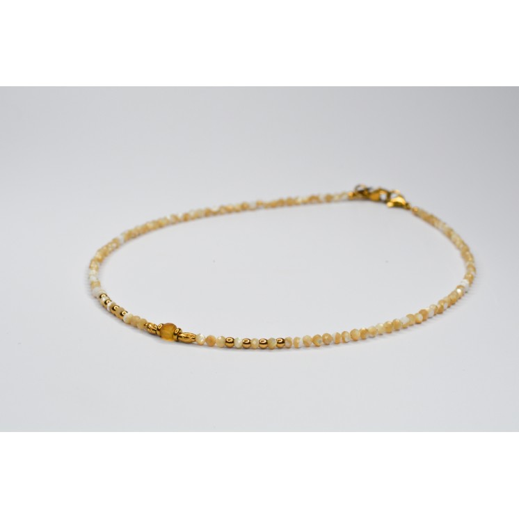 Collier ROSE Perles de Coquillage