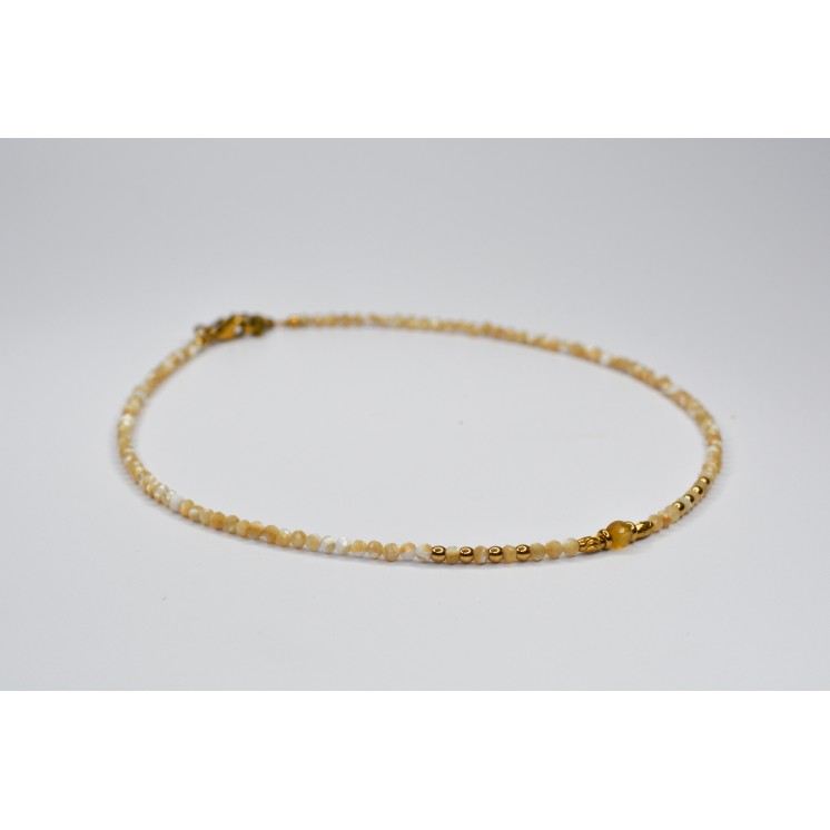 Collier ROSE Perles de Coquillage