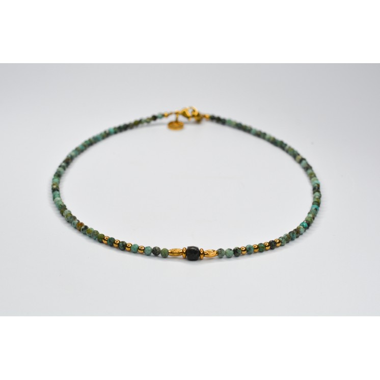 Collier ROSE Turquoise Africaine