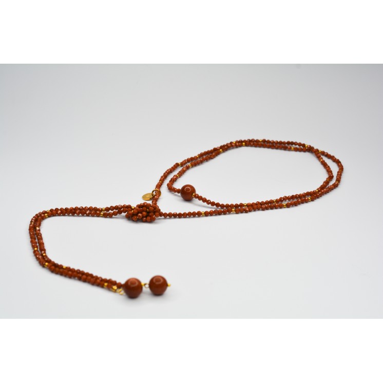 Collier LOLA Sun Sandstone à facettes