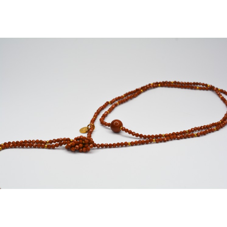 Collier LOLA Sun Sandstone à facettes