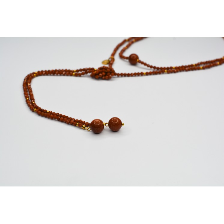 Collier LOLA Sun Sandstone à facettes