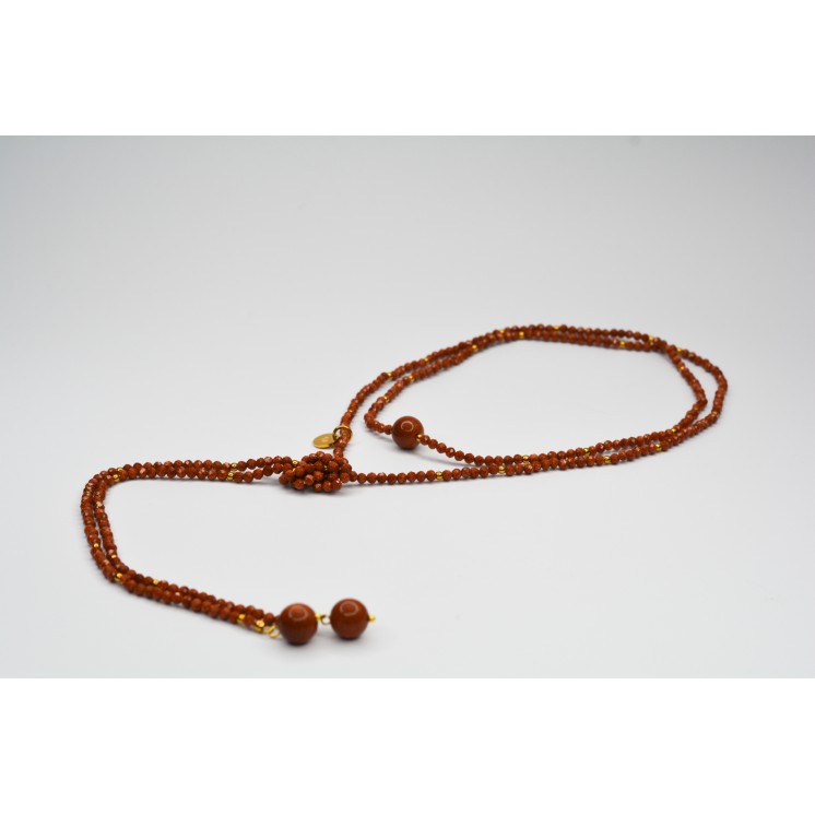 Collier LOLA Sun Sandstone à facettes